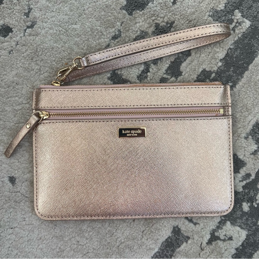 Kate Spade Rose Gold Wristlet